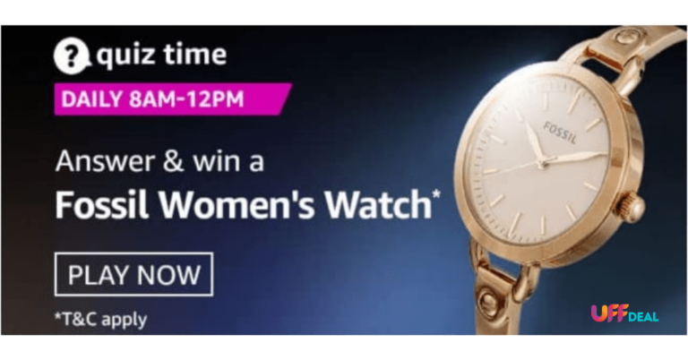 amazon fossil smartwatch quiz