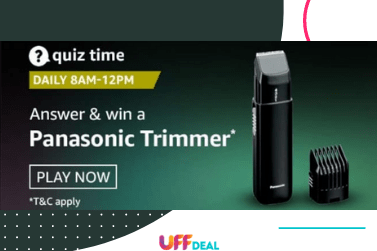 Amazon Quiz Answers 24 December 2020 | Answer and Win Panasonic Trimmer