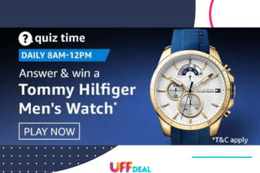 Amazon Quiz Answers 31 December 2020 | Answer and Win Tommy Hilfiger Men’s Watch
