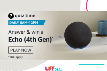 Amazon Quiz Answers 9 December 2020 | Answer and Win ₹25,000 Pay Balance
