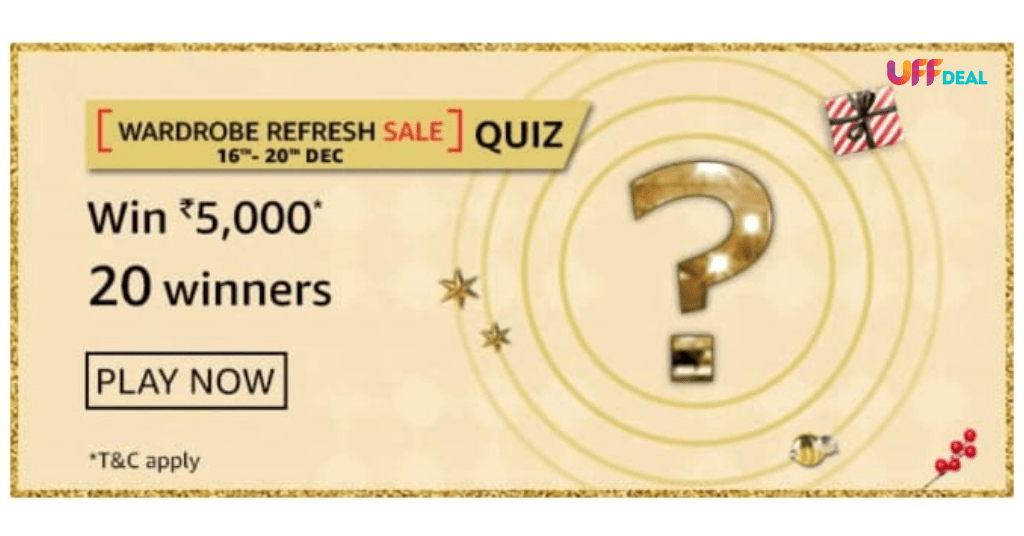 amazon wardrobe refresh sale quiz answers