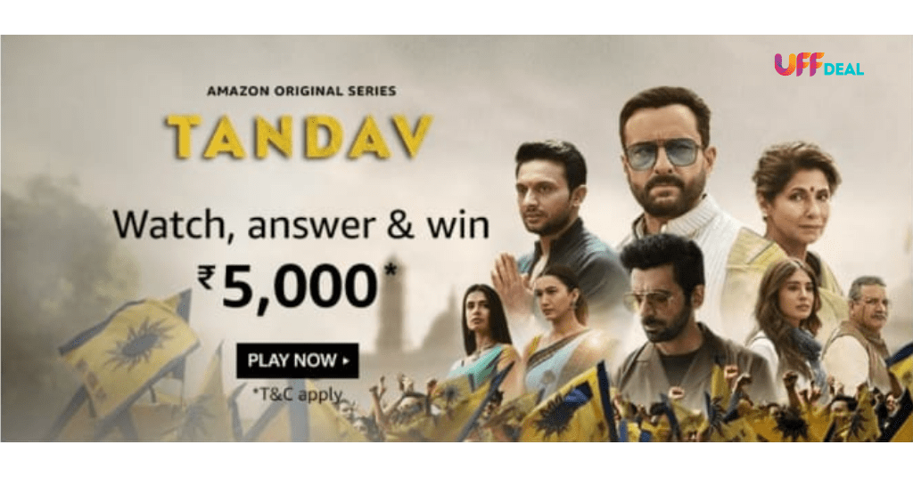 amazon original tandav quiz answers