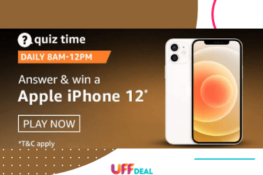 Amazon Quiz Answers 3 January 2021 | Answer and Win Apple iPhone 12