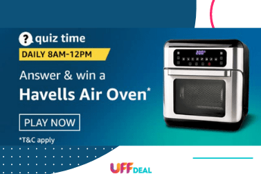 Amazon Quiz Answers 7 January 2021 | Answer and Win Havells Air Oven