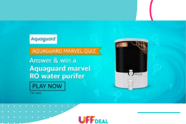 Amazon Aquaguard Marvel Quiz Answers | Answer & Win Aquaguard Marvel RO Water Purifier