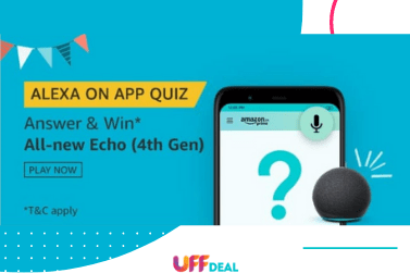 Amazon Alexa On App Quiz Answers | Answer & Win All New Echo 4th Gen
