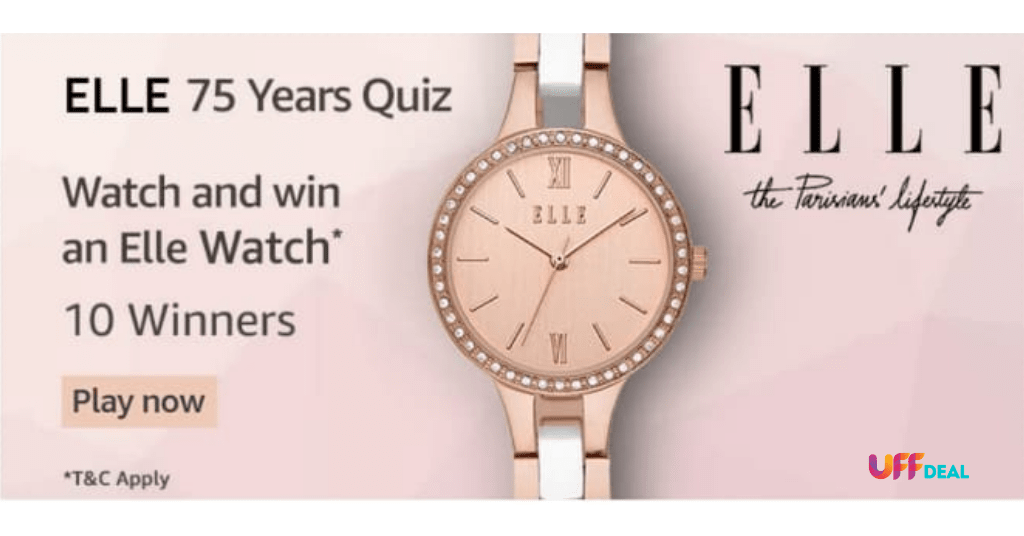 amazon elle 75 years quiz answers today