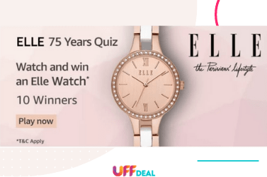 Amazon Elle 75 Years Quiz Answers | Answer & Win Elle Watch