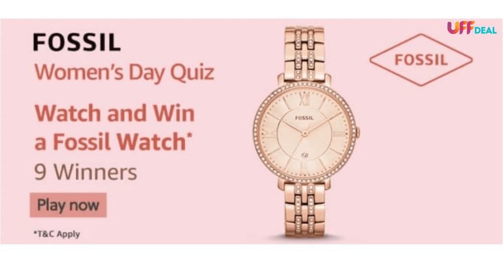 amazon fossil women’s day quiz answers
