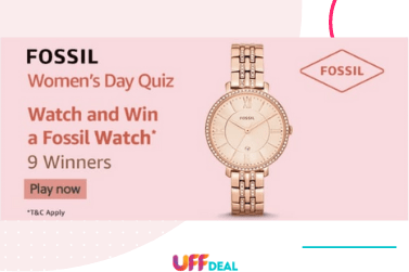 Amazon Fossil Women’s Day Quiz Answers | Answer & Win Fossil Watches