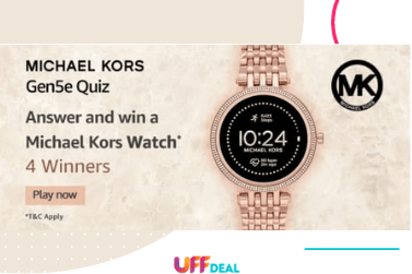Amazon Michael Kors Gen5e Quiz Answers | Answer & Win Michael Kors Watch (4 Winner)