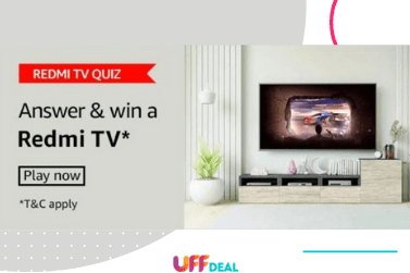 Amazon Redmi TV Quiz Answers | Answer & Win Redmi TV (2 Winner)