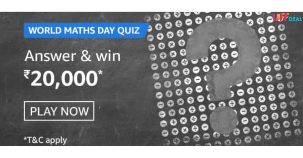 amazon world maths day quiz answers today